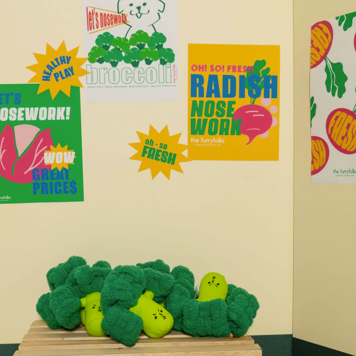 The Furryfolks - Broccoli Nosework Toy
