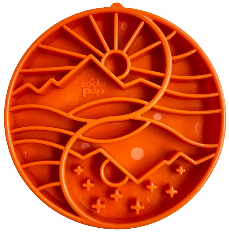 SodaPup - Yin Yang Shallow Slow Feeder Enrichment Bowl