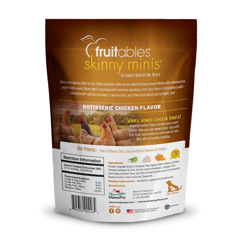 Fruitables - Rotisserie Chicken - Skinny Minis Treats