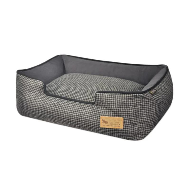 P.L.A.Y - Lounge Bed - Houndstooth - Black/Grey