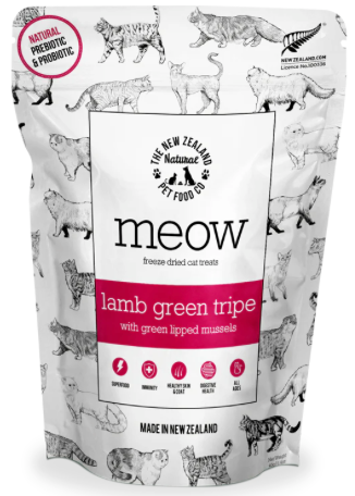 NZ Natural Pet Food Co - MEOW Freeze Dried Treats - Lamb Green Tripe