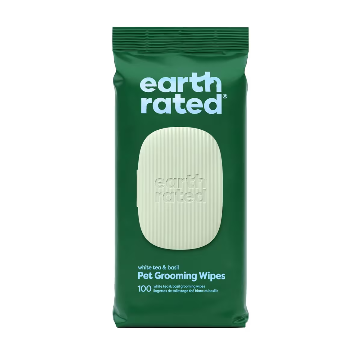 Earth Rated - Scented Pet Wipes - White Tea & Basil - 100pk
