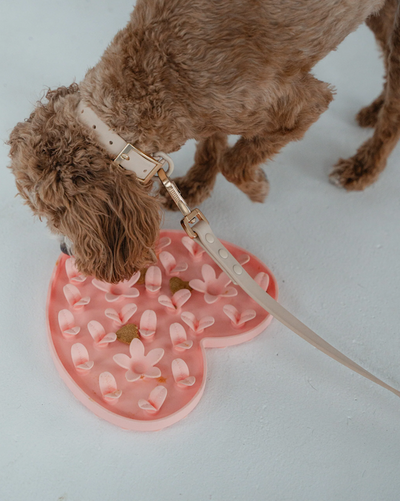 Dexypaws - Blush Pink Heart Enrichment Snuffle Mat