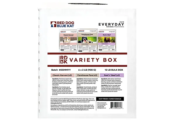 Red Dog Blue Kat - Everyday Raw Variety Pack - Raw Dog Food