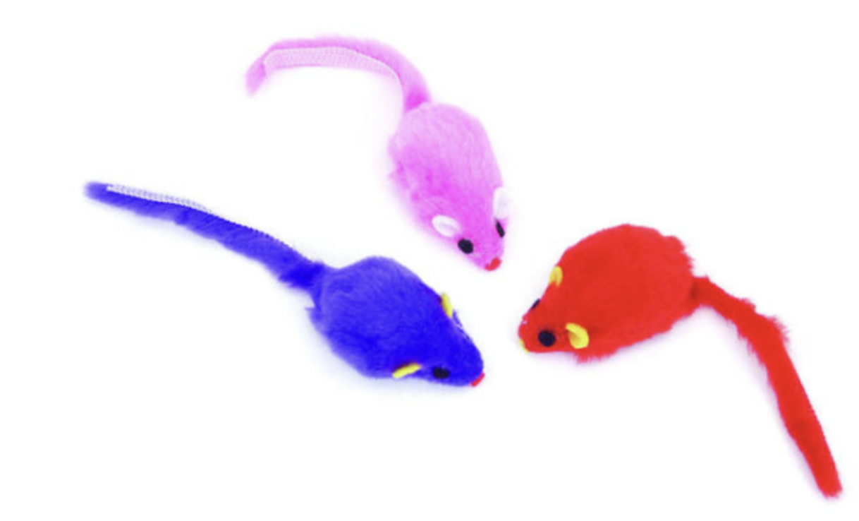 Coastal - Turbo Mice Cat Toys - Fur Mice 2.0" 3 Pack