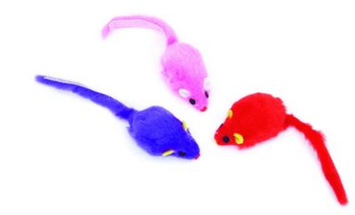 Coastal - Turbo Mice Cat Toys - Fur Mice 2.0" 3 Pack