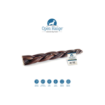 Open Range - Water Buffalo Collagen Braid 12"