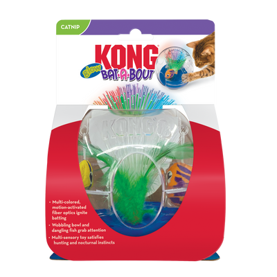 Kong  - Cat Toys - Bat-a-Bout - Glow Aquarium