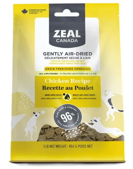 Zeal - Gently Air-Dried - Grain Free - Dog Food