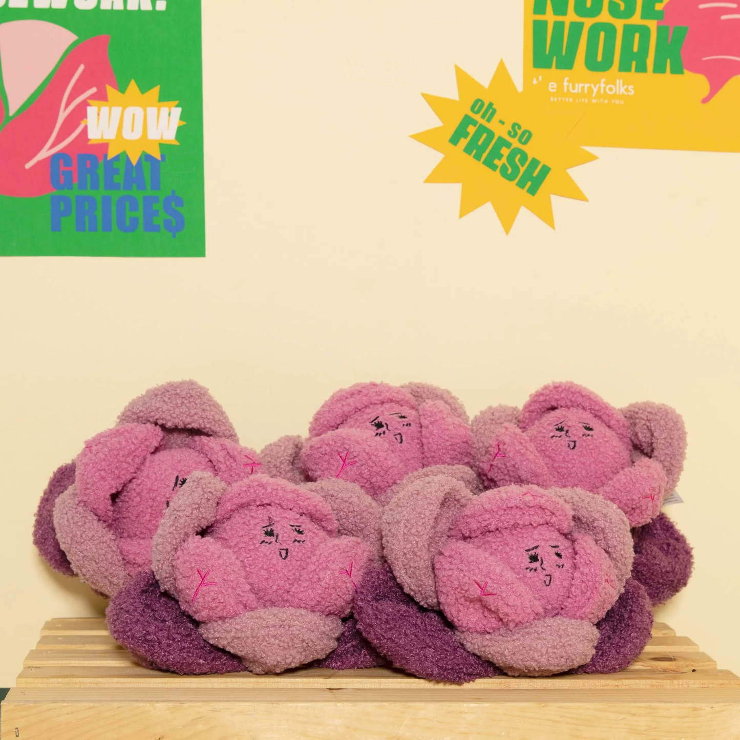 The Furryfolks - Red Cabbage Nosework Toy
