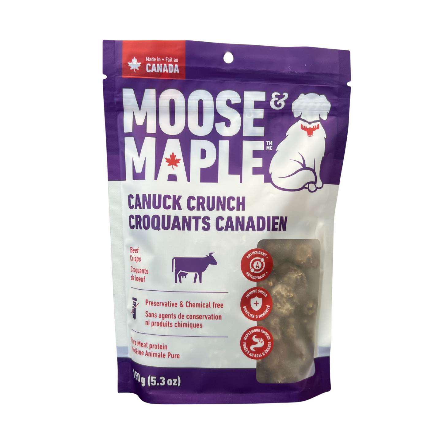 Moose & Maple - Canuck Crunch Beef Crisps - Dog Treats