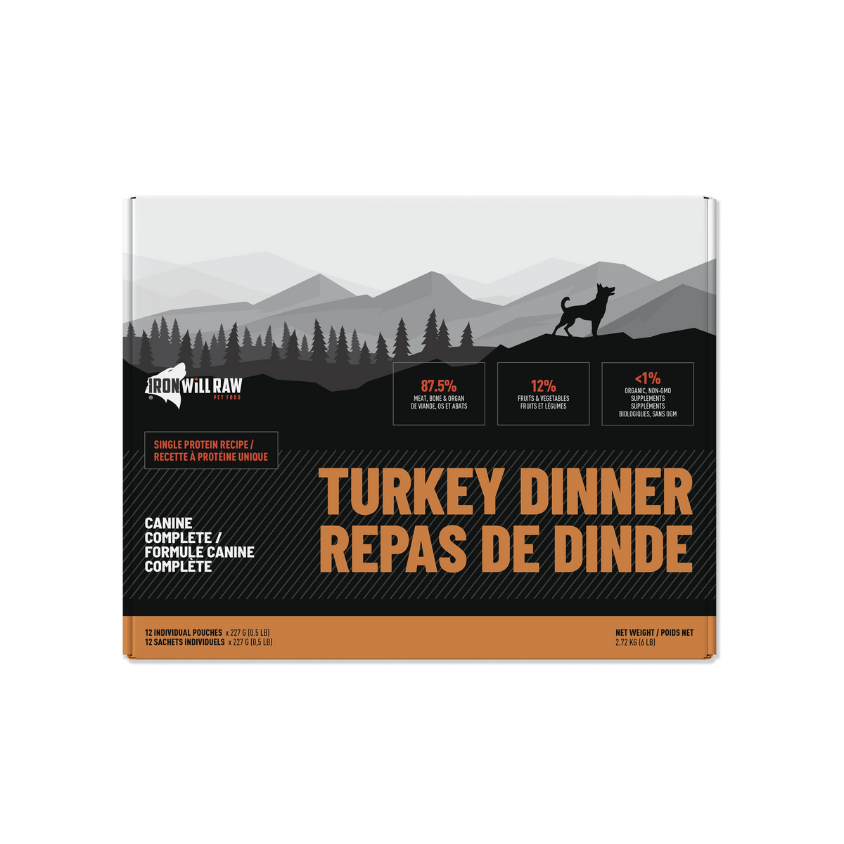 Iron Will Raw - Canine Complete - Single Protein - Raw Dog Food