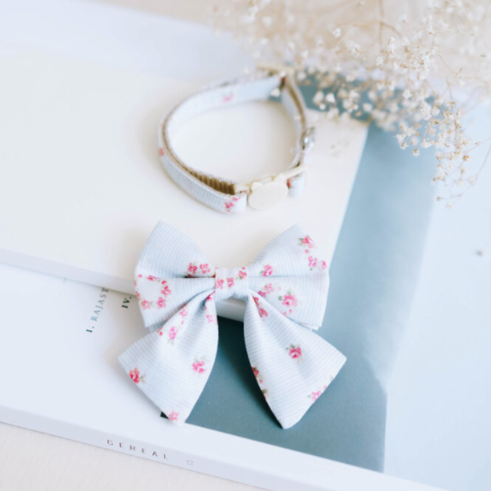 Darling Dear - Blue striped floral