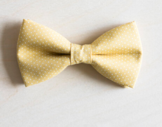 Darling Dear - Yellow White Pin Dots