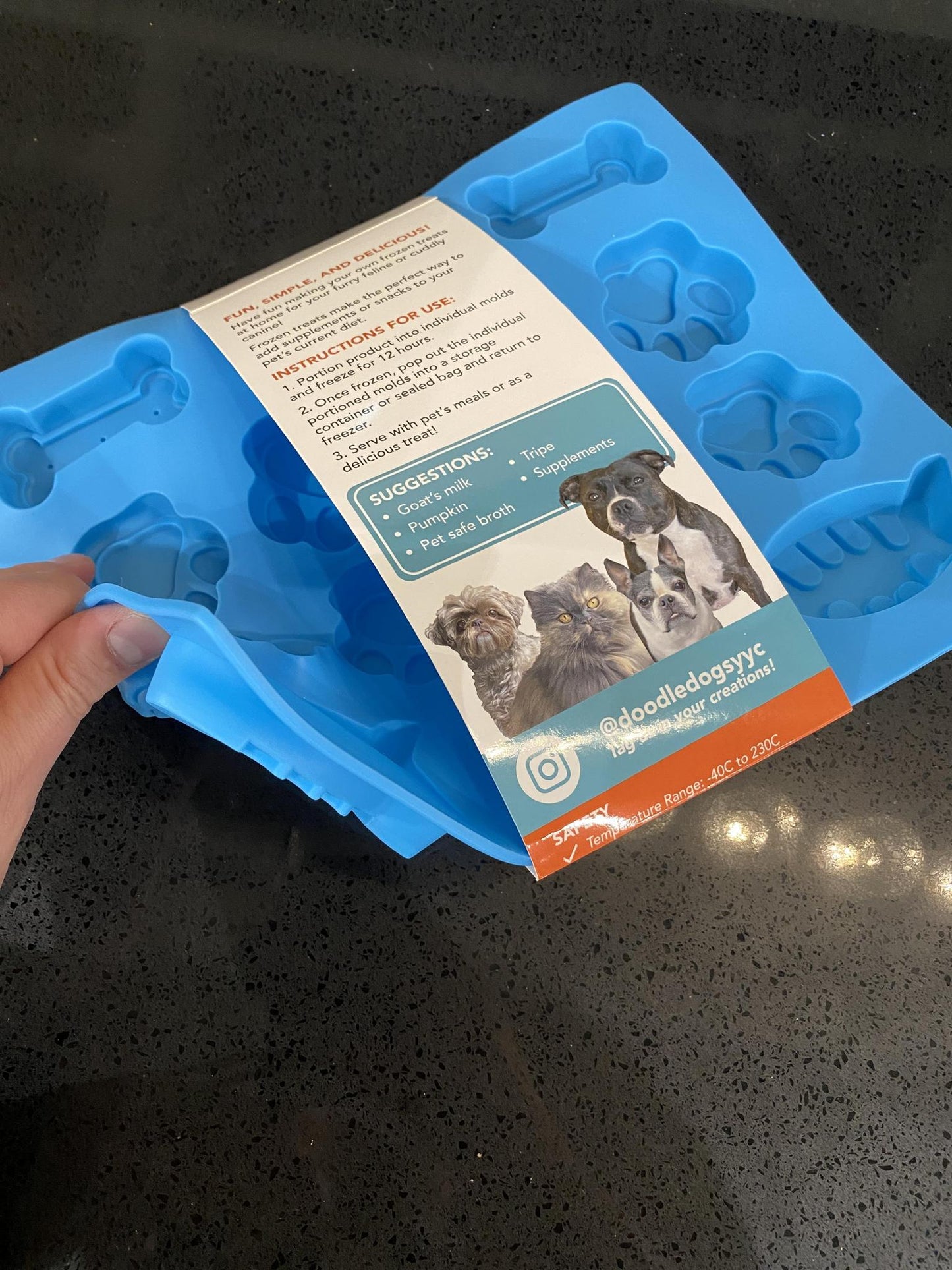 Doodle Dogs - Large Paw/Fish Mold