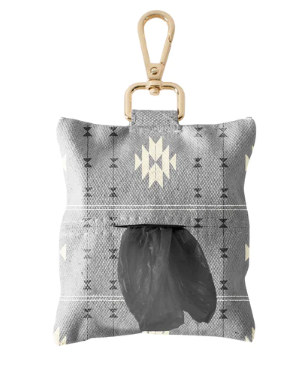Fringe - Canvas Waste Bag Holder - Tribal Gray