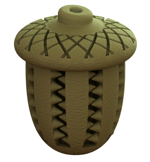 Tall Tails - Natural Rubber Acorn Toy 3"