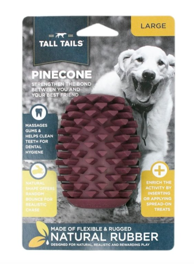 Tall Tails - Natural Rubber Pinecone Toy 4"