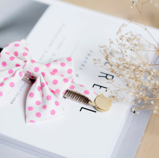 Darling Dear - White and Pink Dots