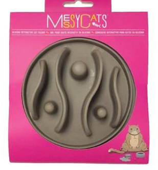 Messy Mutts Cat Silicone Interactive Feeder Large