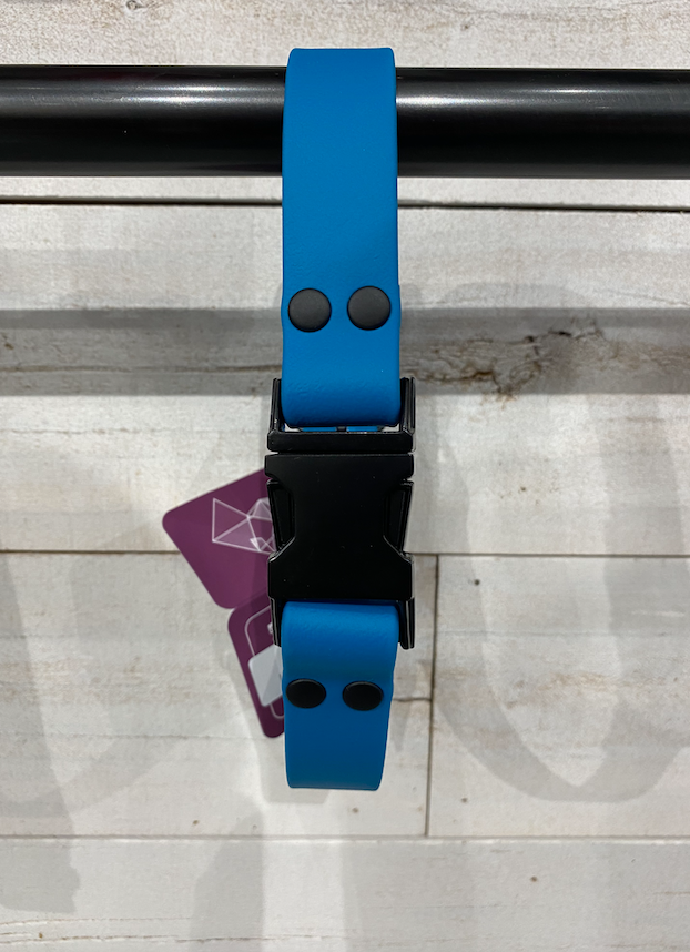 DogDog Goose Biothane Collar - Lagoon with Black Buckle