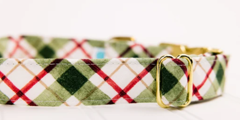 Walk in the Bark - Peppermint Plaid Collar (2021)