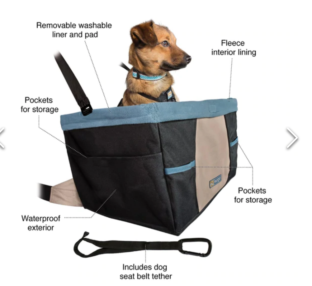 Kurgo - Rover Booster Seat - Black/Blue