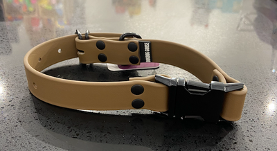 DogDog Goose Biothane Collar - Coyote Brown with Black Buckle