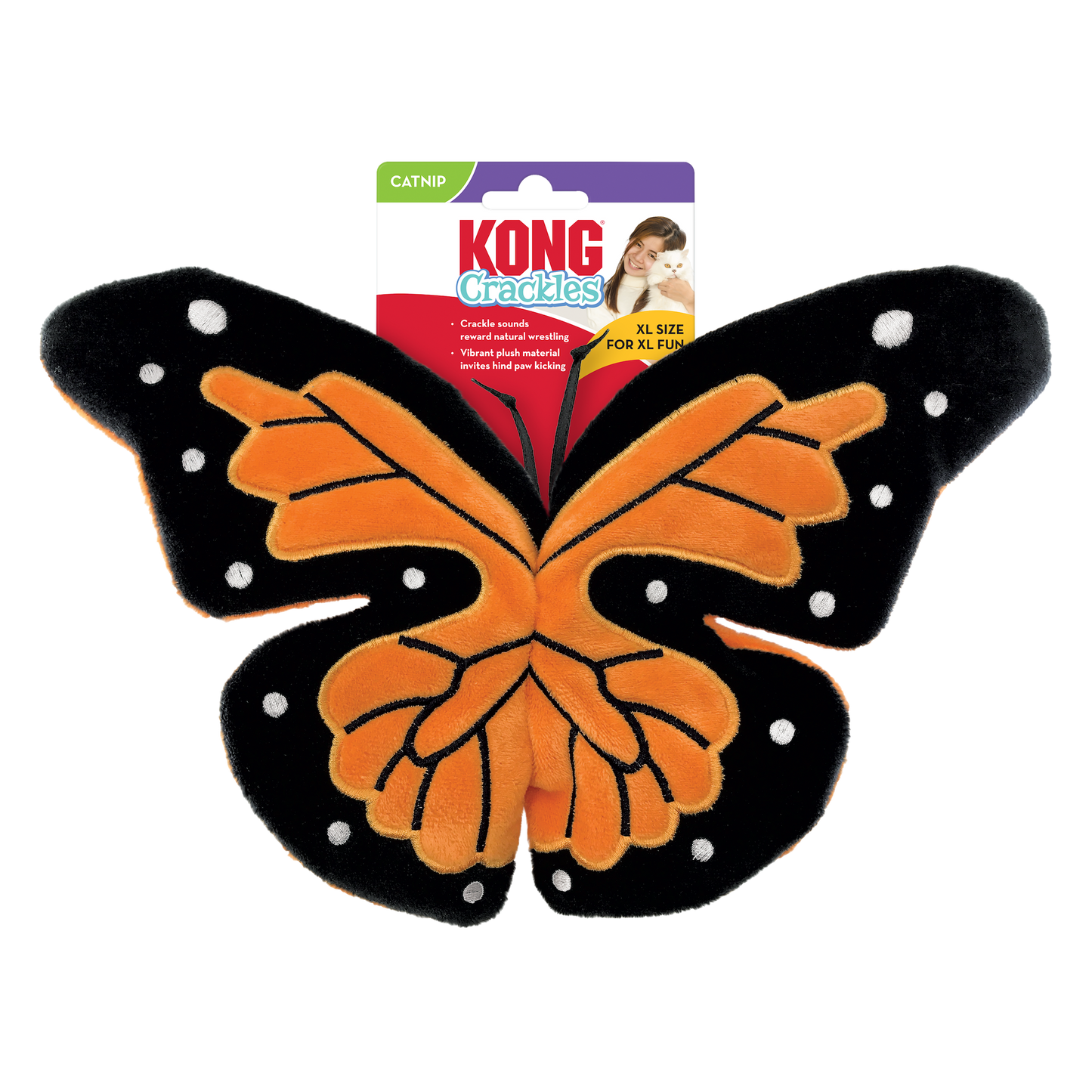 Kong - Cat Toys - Crackles - Flutterz Butterfly