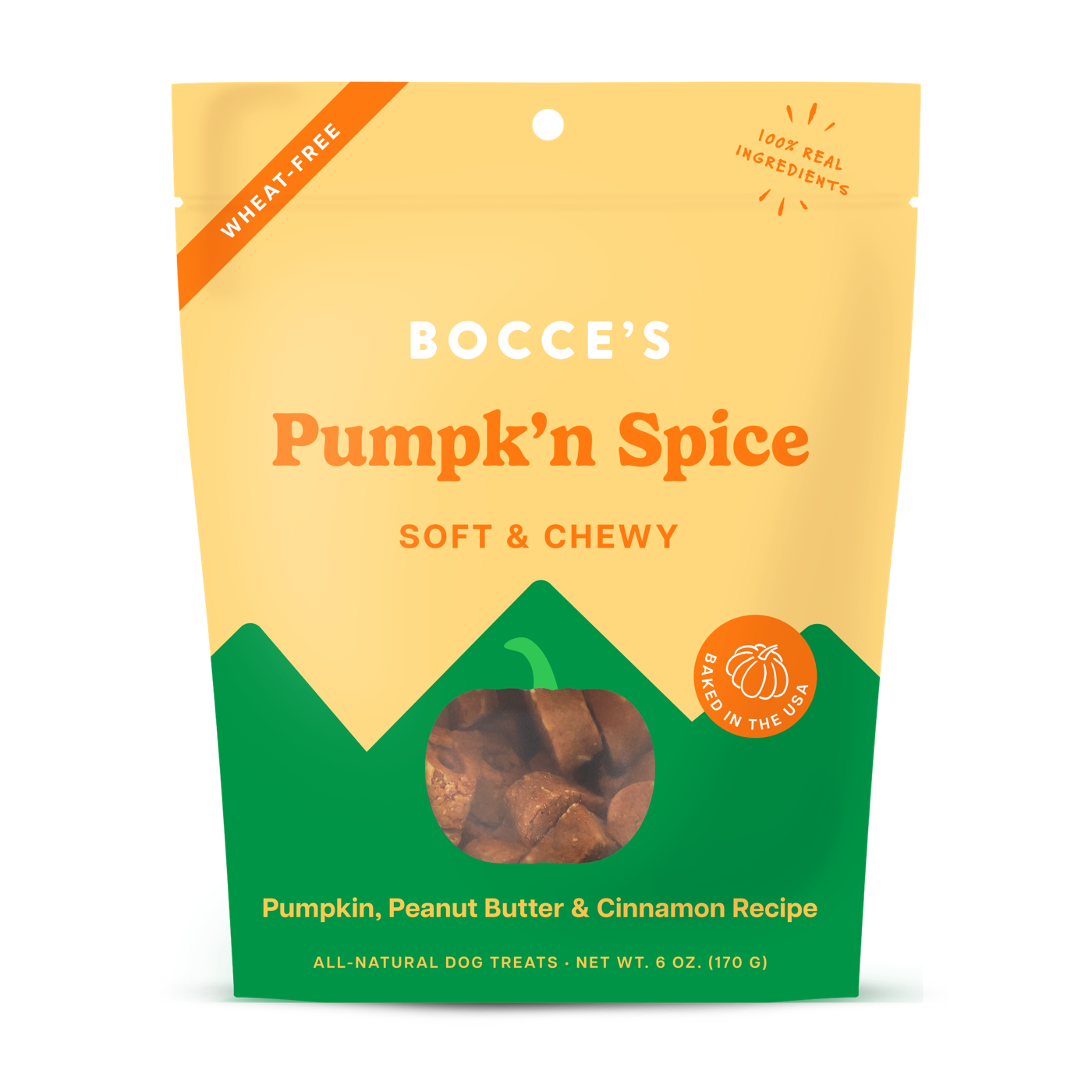 Bocce's Bakery - Pumpk'n Spice Soft & Chewy Treats - 6oz