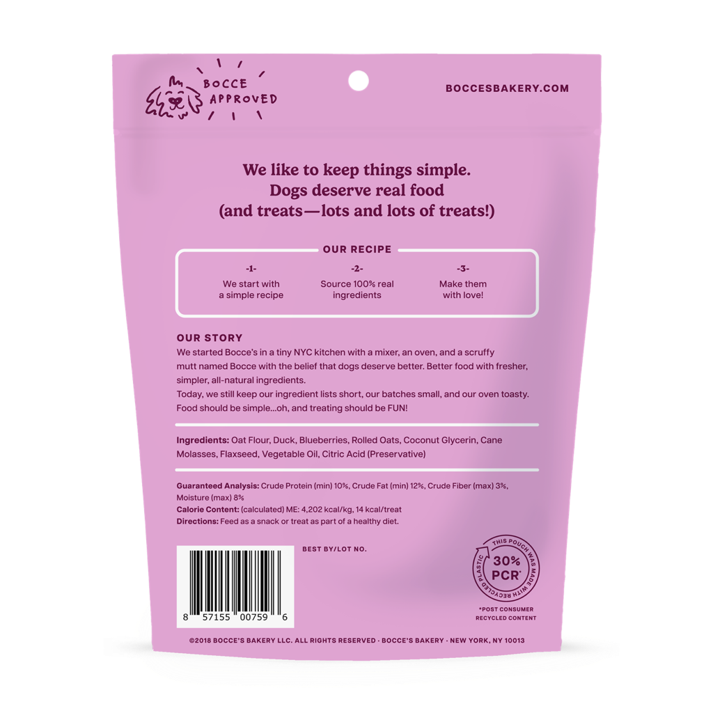 Bocce's Bakery - Quack Quack Quack Soft & Chewy Treats - 6oz