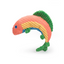 HuggleHounds - Rauccous Rainbow Trout Knottie Plush Dog Toy