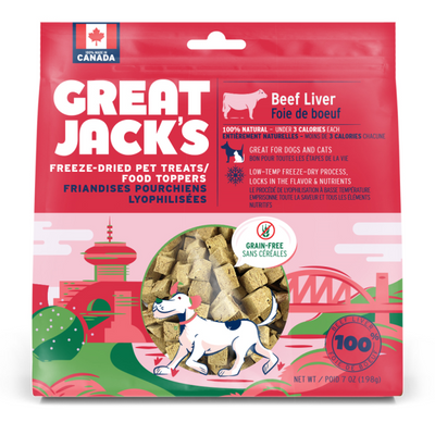Great Jack's - Freeze-Dried Raw Beef Liver Dog Treats