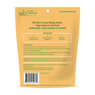 Bocce's Bakery - Pumpk'n Spice Soft & Chewy Treats - 6oz
