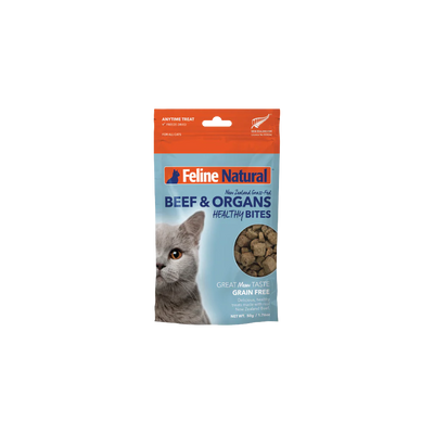 Feline Natural - Beef Healthy Bites - Cat Treats