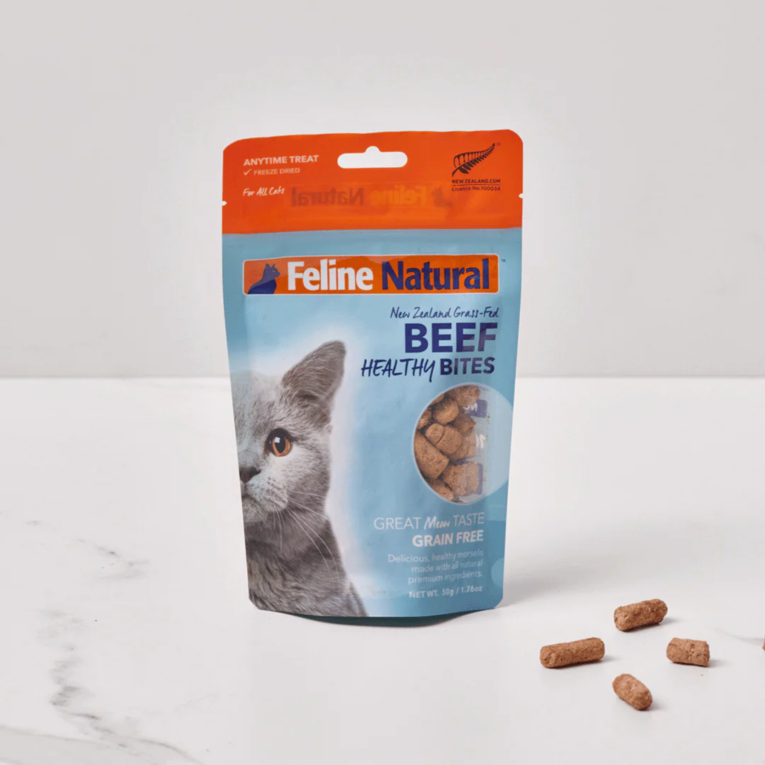 Feline Natural - Beef Healthy Bites - Cat Treats