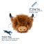 Tall Tails - 2-in-1 Fetch Ball Dog Toy - Highland Cow