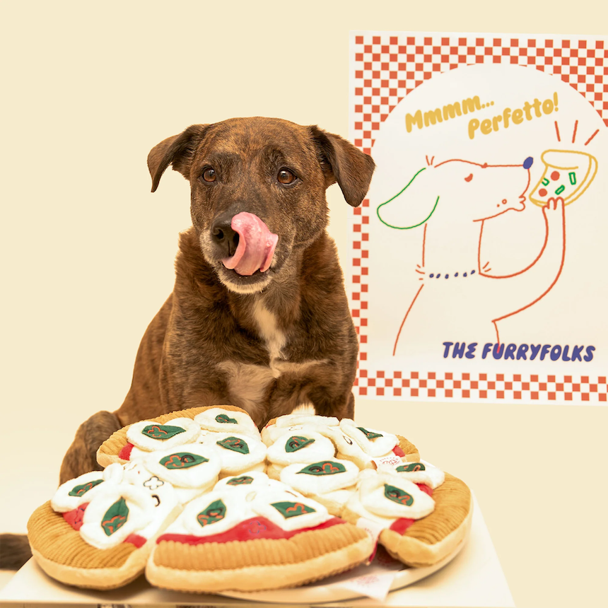 The Furryfolks - Pizza Nosework Toy
