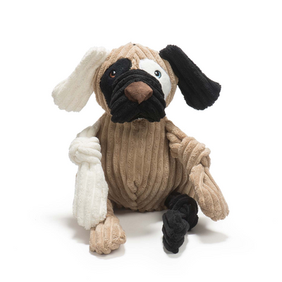 HuggleHounds - Patches HuggleMutt Knottie Plush Dog Toy