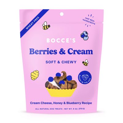 Bocce's Bakery - Berries & Cream Soft & Chewy Treats - 6oz