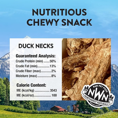 Northwest Naturals - Duck Necks Freeze-Dried Treats - Single