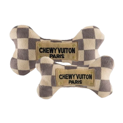 Haute Diggity Dog - Checker Chewy Vuiton Bone Dog Toy