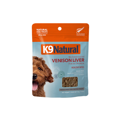 K9 Natural - Venison Liver Healthy Bites Dog Treats