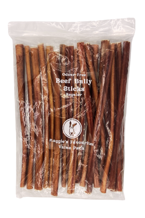 Maggie s Favourites Beef Bully Sticks Value Packs 12 Regular 20 pieces