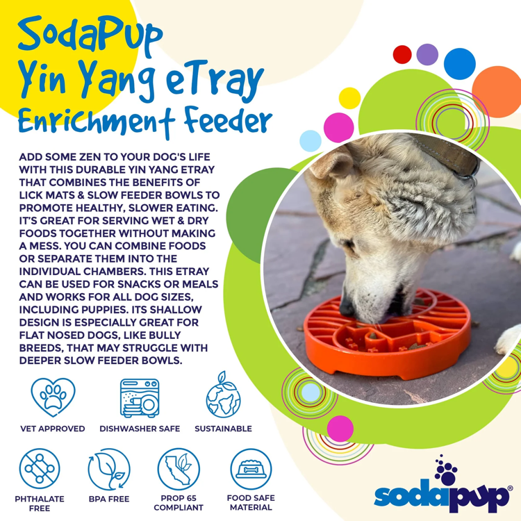 SodaPup - Sun and Moon Shallow Slow Feeder Enrichment Bowl