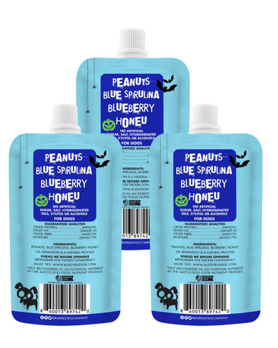Bark Bistro - Blue Boo Budder Peanut Butter Squeeze Pack