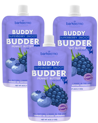 Bark Bistro - Superberry Snoot Buddy Budder Peanut Butter Squeeze Pack