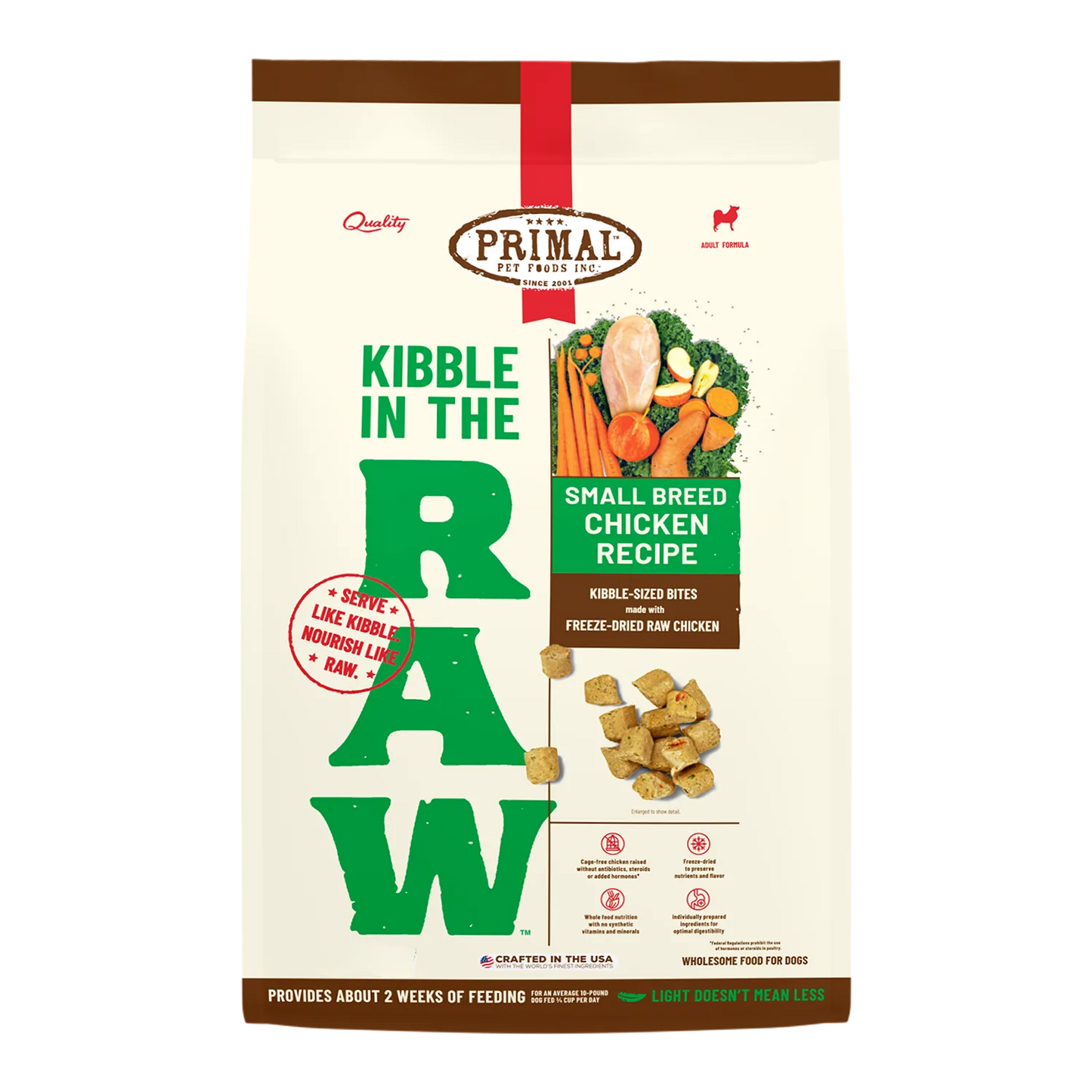 Primal - Kibble In The Raw - Freeze-Dried Dog Food