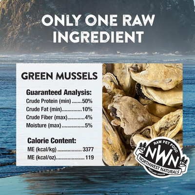 Northwest Naturals - Green Lipped Mussel Freeze-Dried Treats - Single