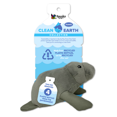 Spunky Pup - Clean Earth Plush Manatee